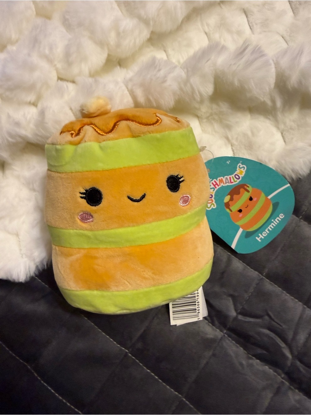 Squishmallows Orange and Lime Hermine Stackable Plush